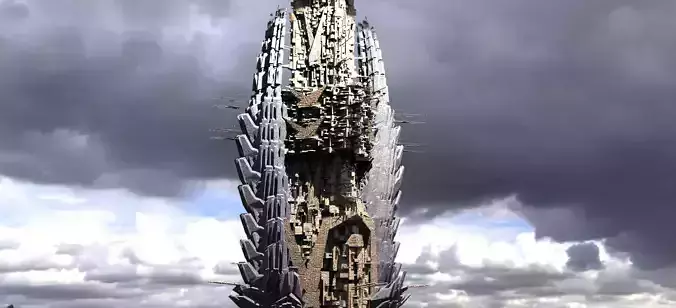 Sci-Fi City Royal Tower Kit bash 2