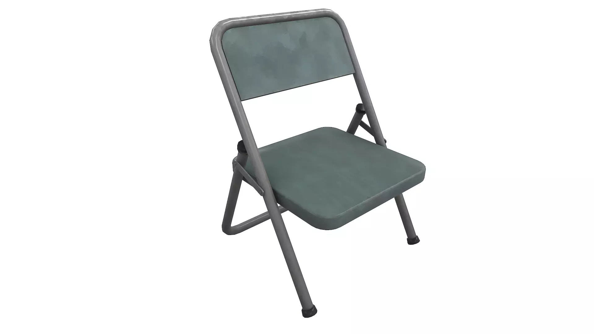 Iron Chair Low-poly 3D model