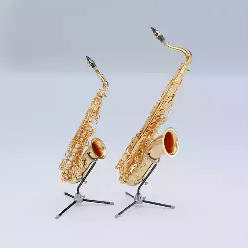 YAMAHA - Alto and Tenor Saxophones - YAS-280 and YTS-280 3D Model Collection
