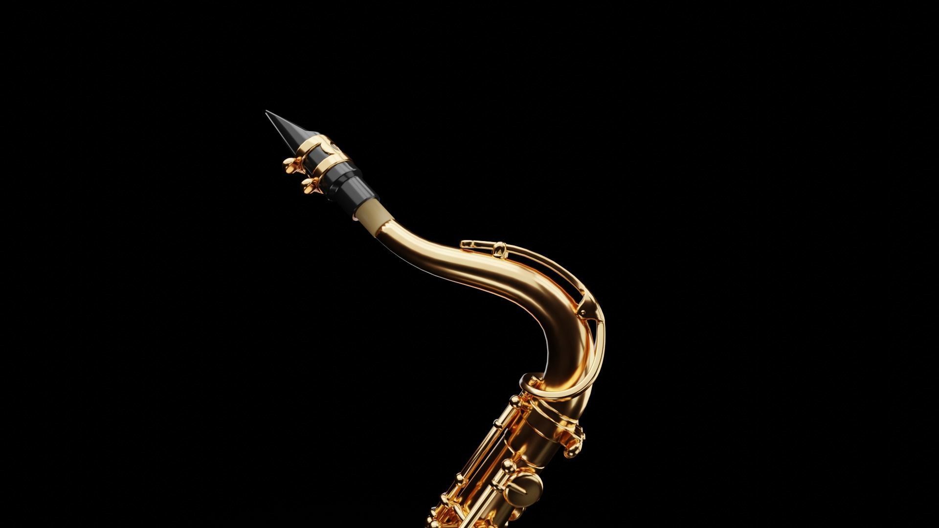 YAMAHA - Alto and Tenor Saxophones - YAS-280 and YTS-280 3D Model Collection_4