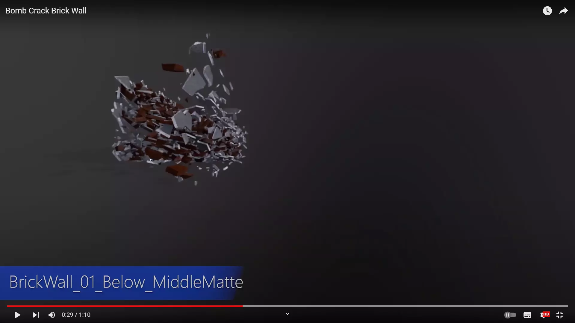 BrickWall 01 Below MiddleMatte Low-poly 3D model_0