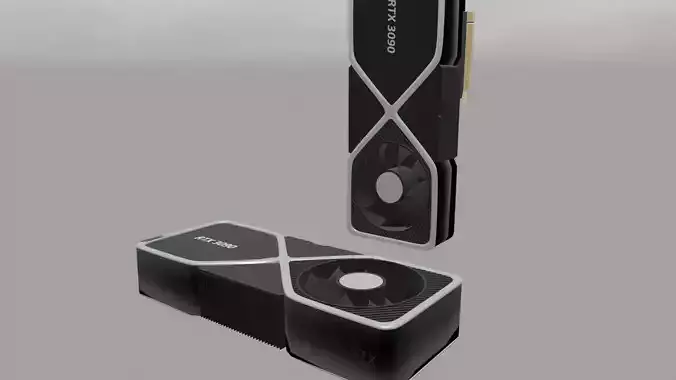 Rtx 3090 Low-poly 3D model