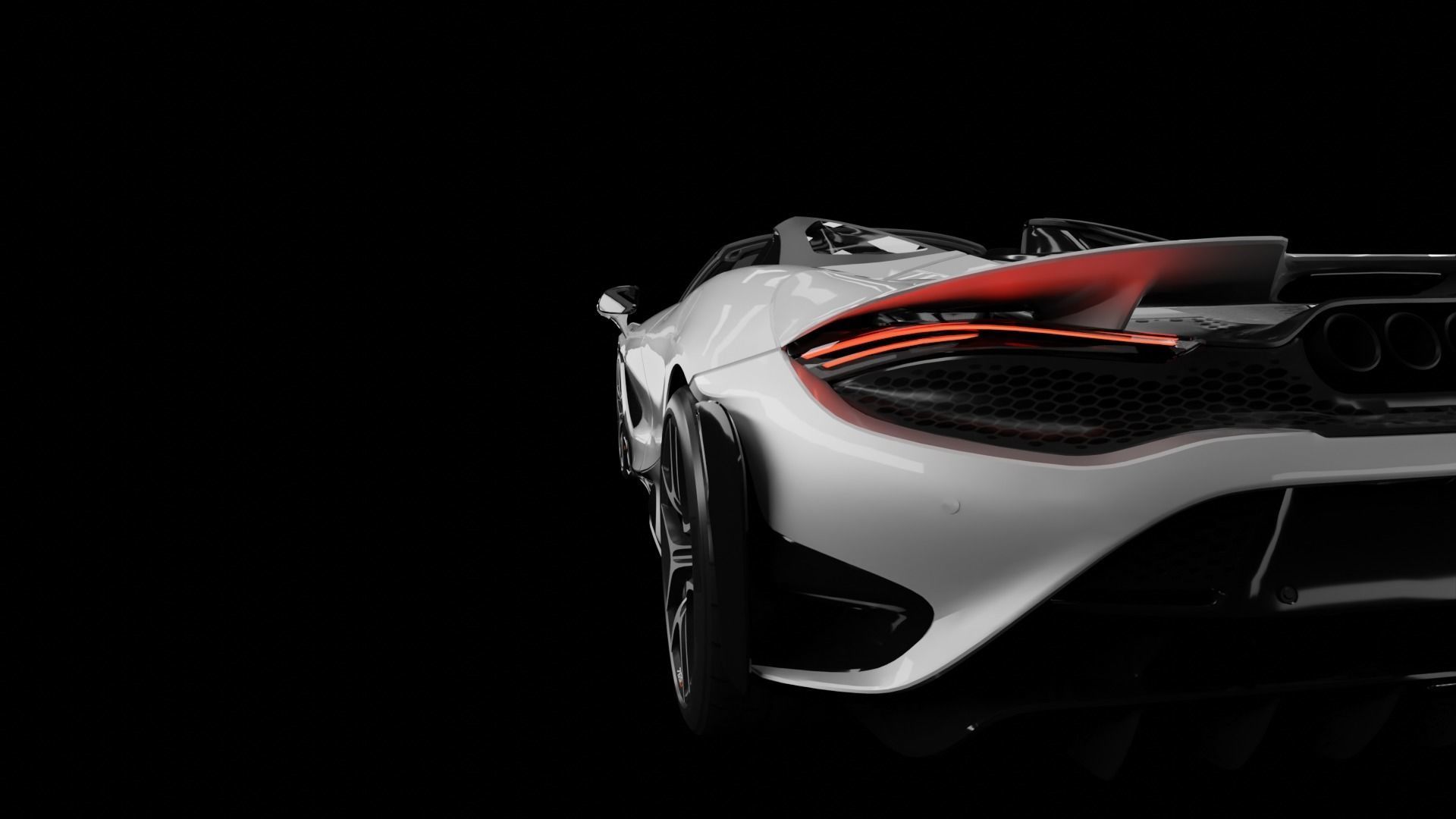 SUPERCARS - McLaren 765LT Spider and Ferrari 812 Superfast 3D Model Collection_4