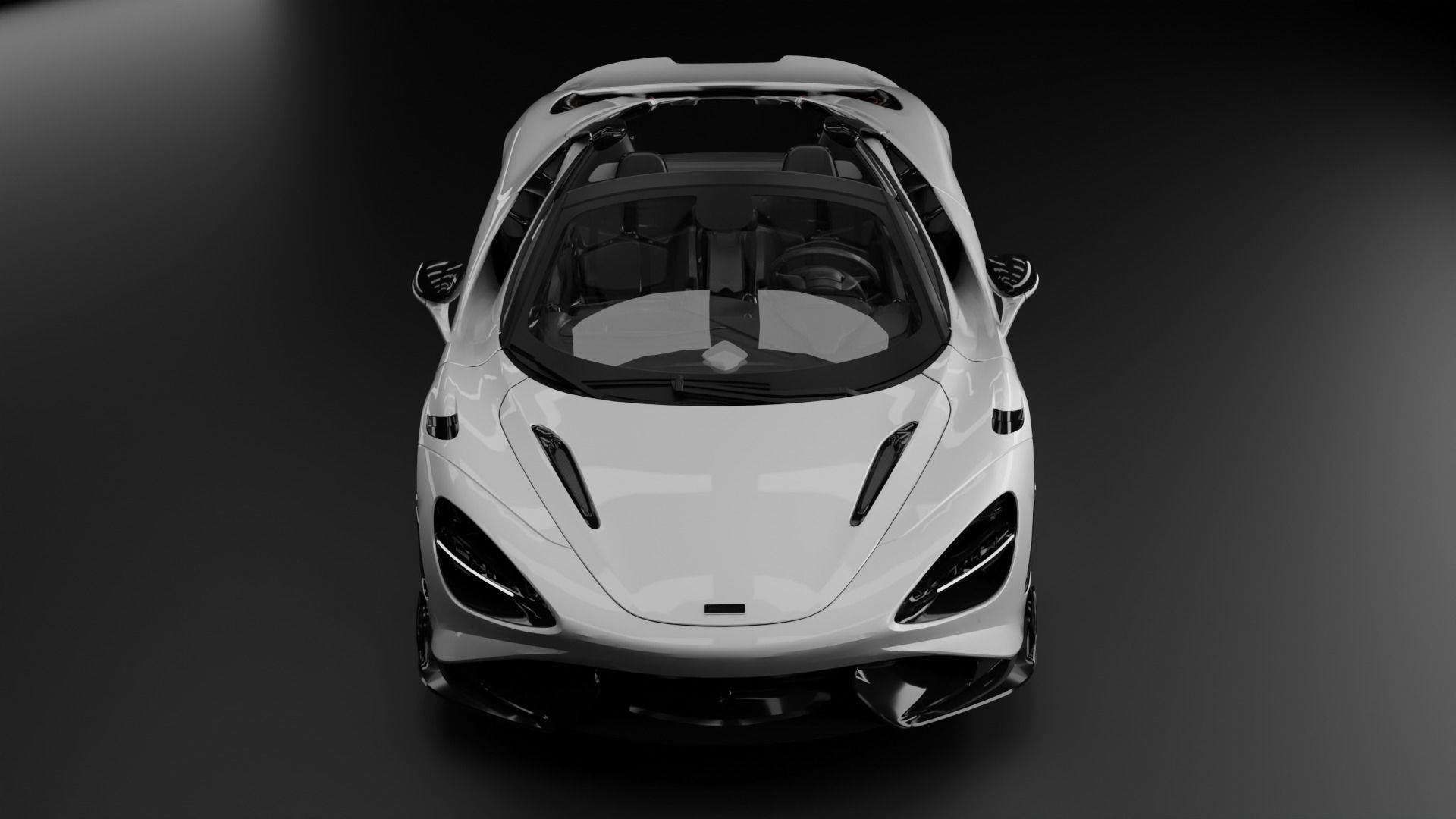 SUPERCARS - McLaren 765LT Spider and Ferrari 812 Superfast 3D Model Collection_5