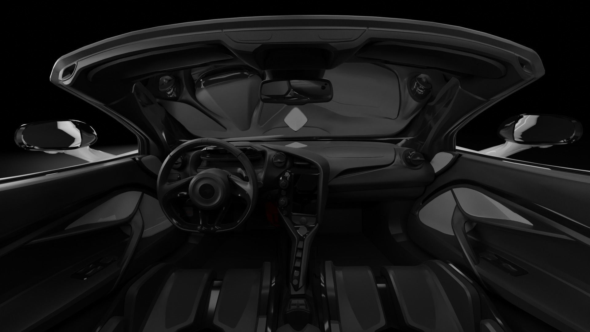 SUPERCARS - McLaren 765LT Spider and Ferrari 812 Superfast 3D Model Collection_12
