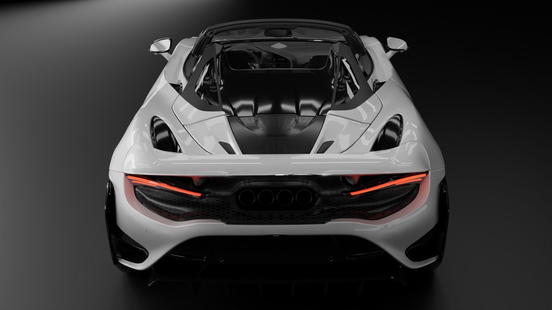 SUPERCARS - McLaren 765LT Spider and Ferrari 812 Superfast 3D Model Collection_10