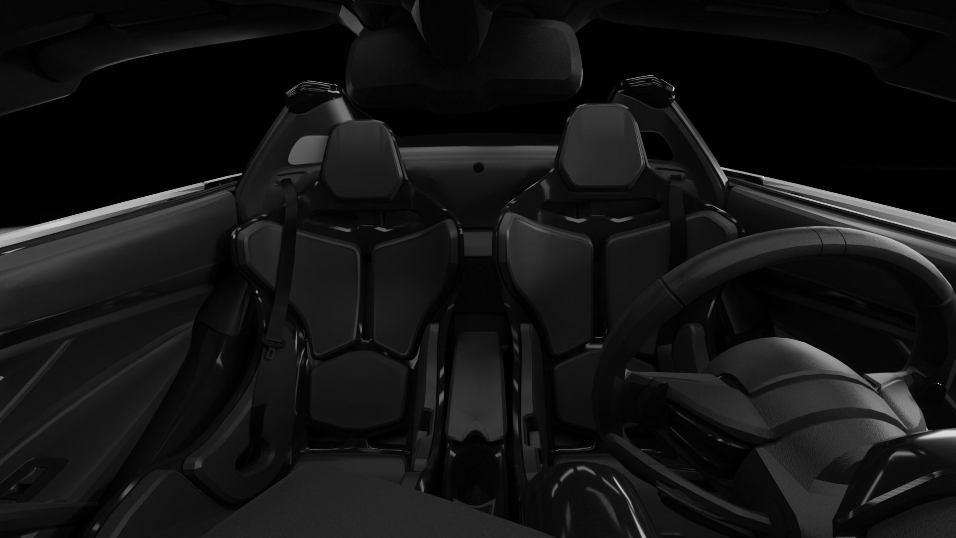 SUPERCARS - McLaren 765LT Spider and Ferrari 812 Superfast 3D Model Collection_11