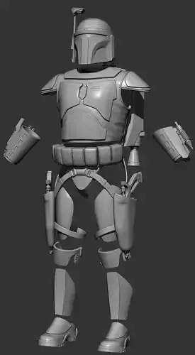 Jango Fett One12 Scale Armor 3D STL Files 3D print model