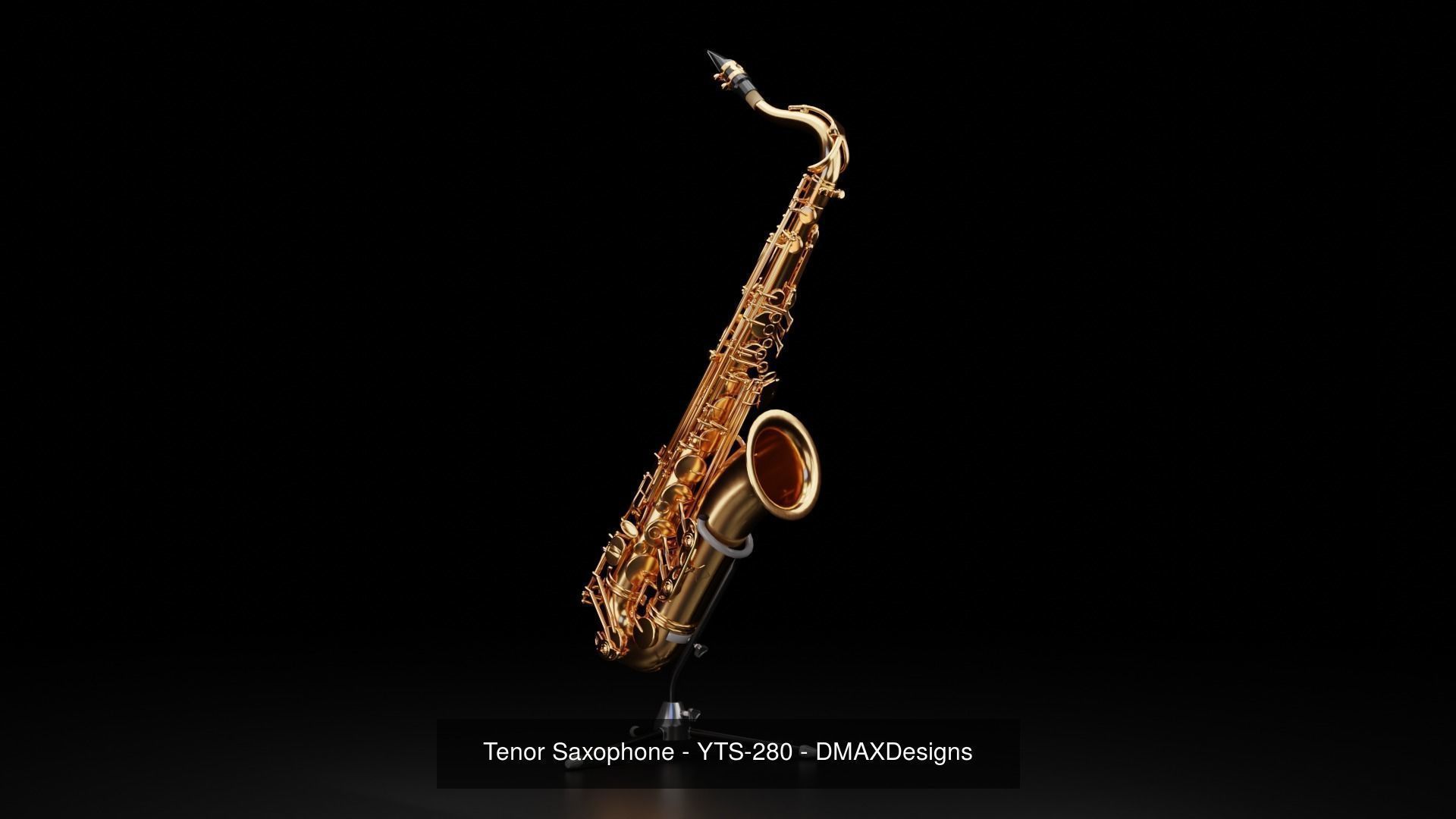 YAMAHA - Alto Sax - Tenor Sax and PSR-E403 Keyboard 3D Model Collection_2