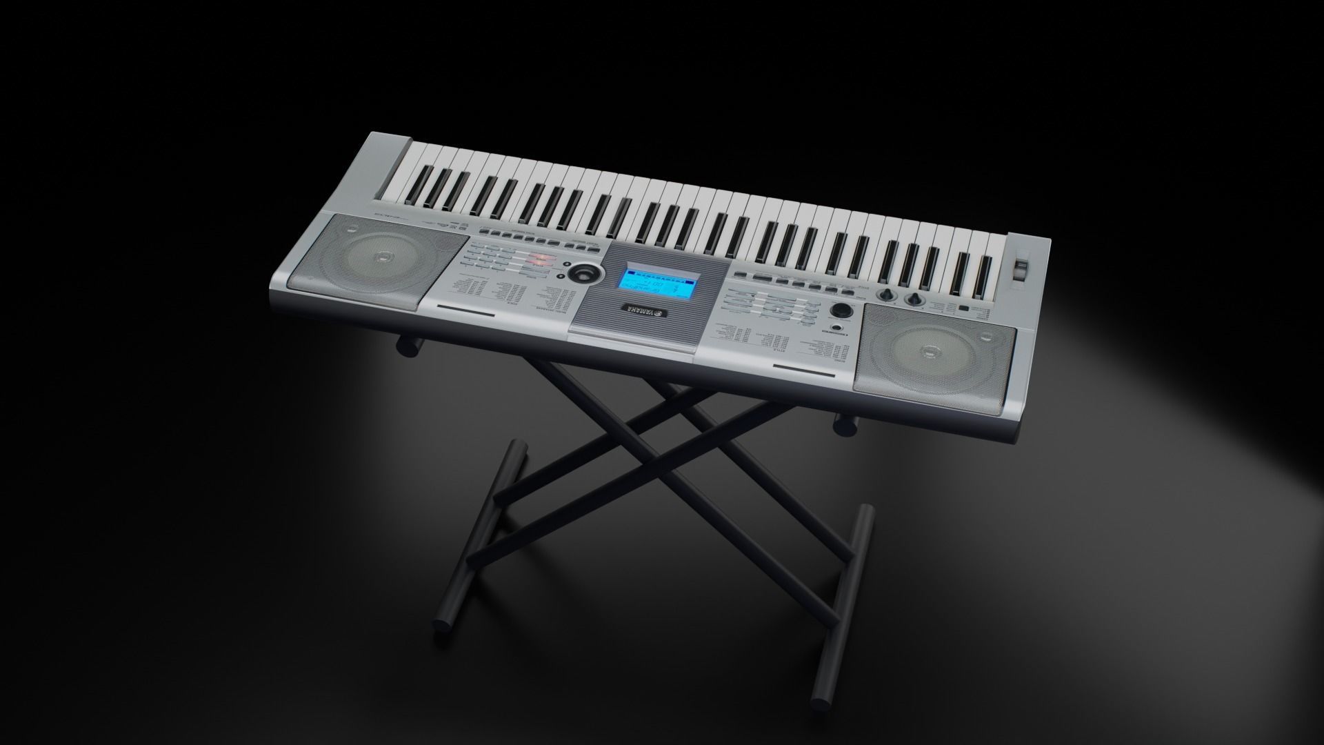 YAMAHA - Alto Sax - Tenor Sax and PSR-E403 Keyboard 3D Model Collection_14