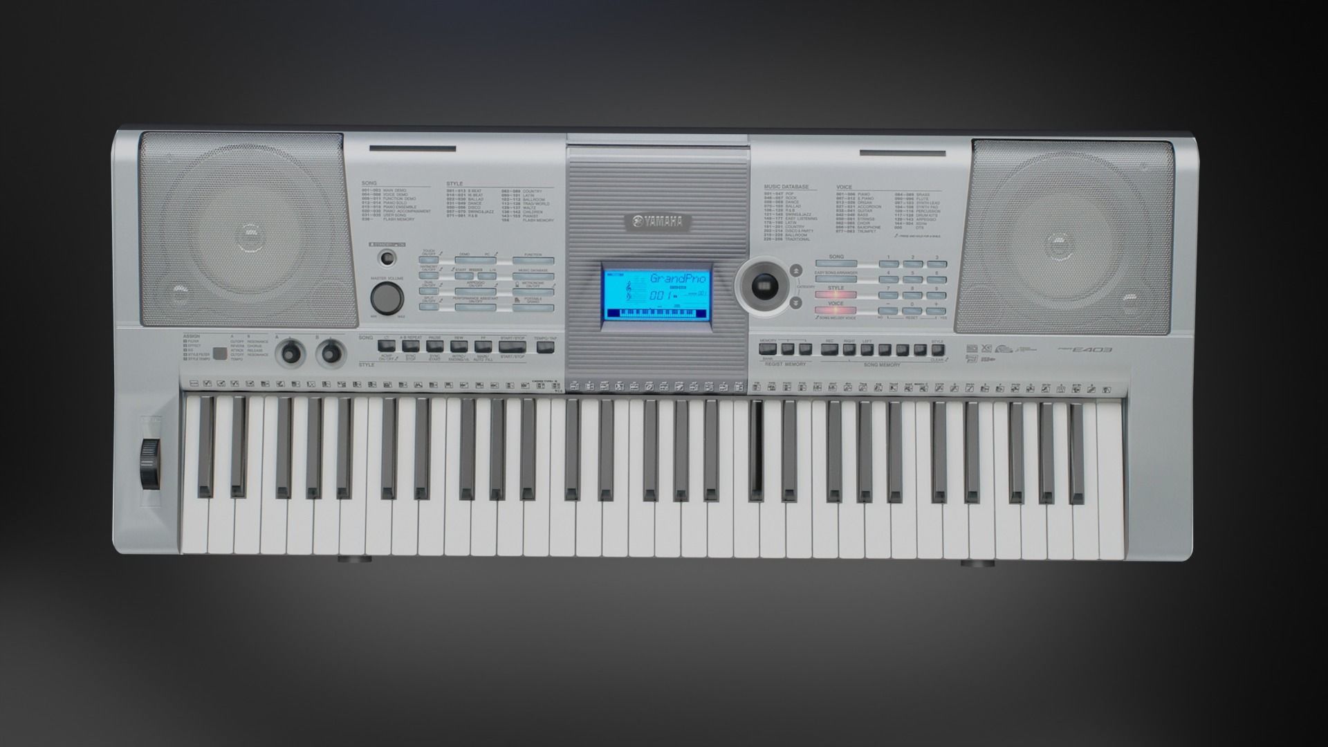 YAMAHA - Alto Sax - Tenor Sax and PSR-E403 Keyboard 3D Model Collection_25