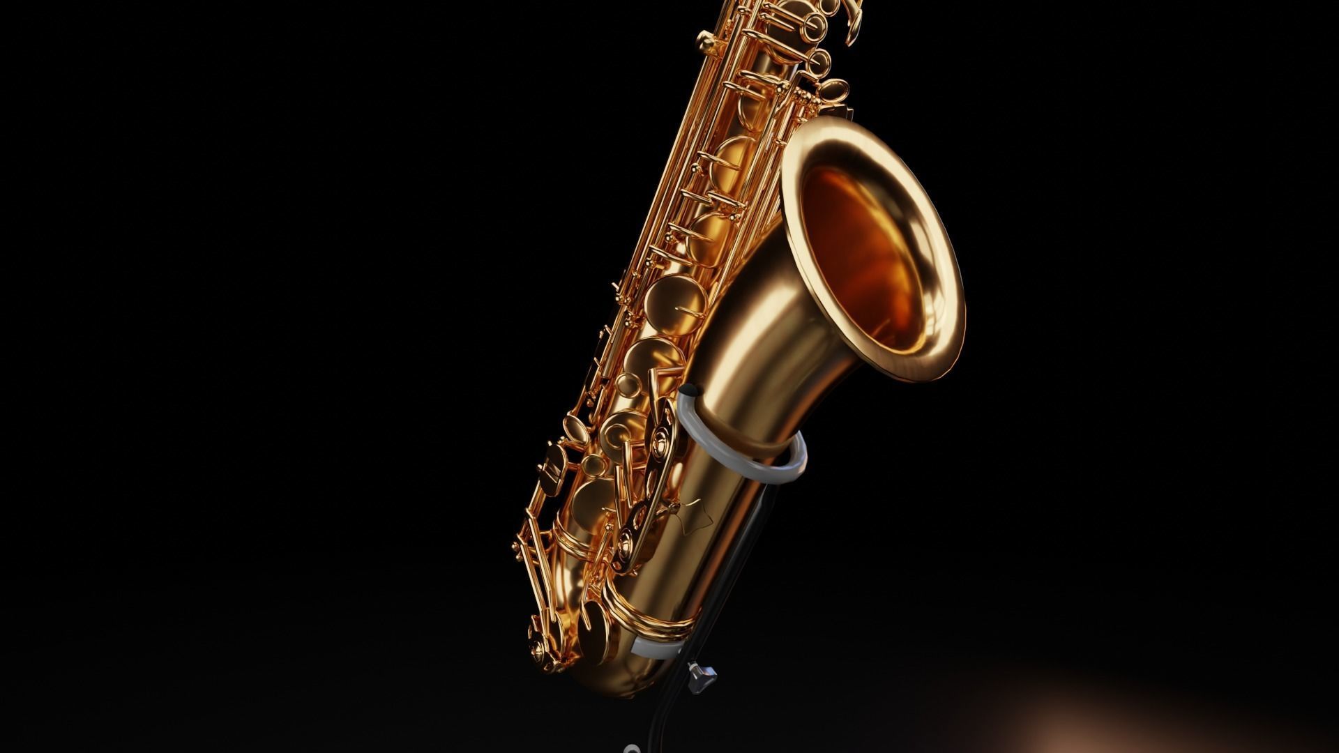 YAMAHA - Alto Sax - Tenor Sax and PSR-E403 Keyboard 3D Model Collection_15
