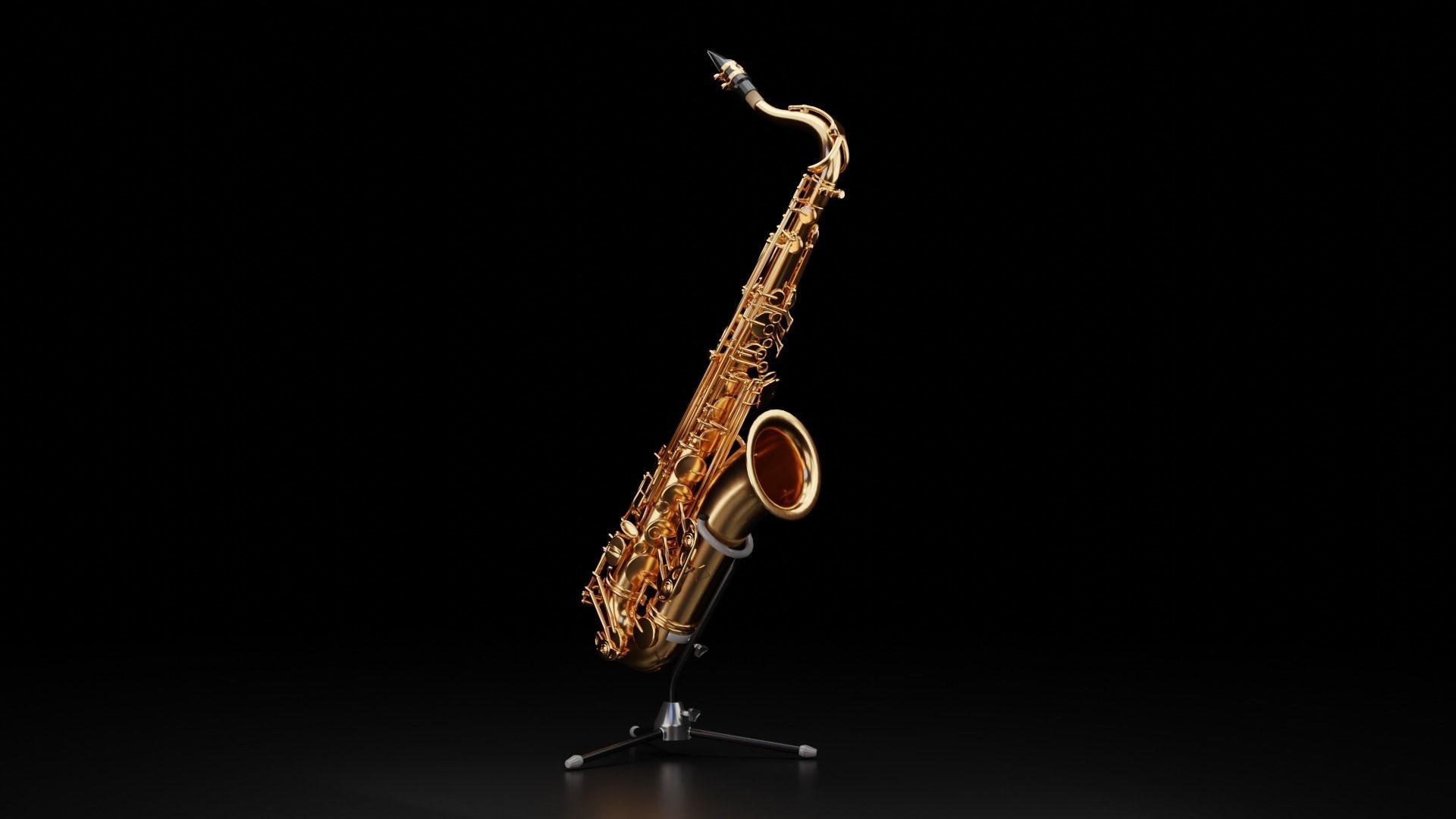 YAMAHA - Alto Sax - Tenor Sax and PSR-E403 Keyboard 3D Model Collection_10