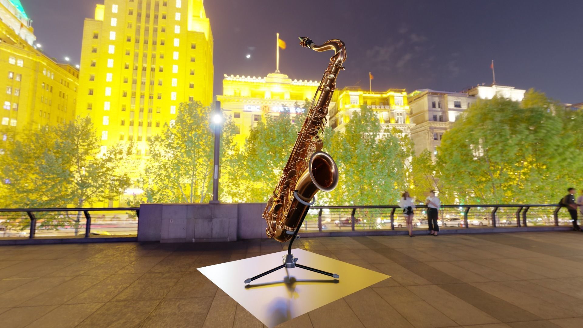 YAMAHA - Alto Sax - Tenor Sax and PSR-E403 Keyboard 3D Model Collection_30