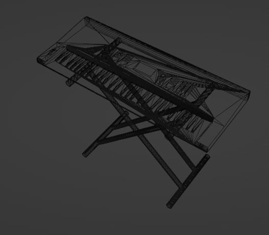 YAMAHA - Alto Sax - Tenor Sax and PSR-E403 Keyboard 3D Model Collection_5