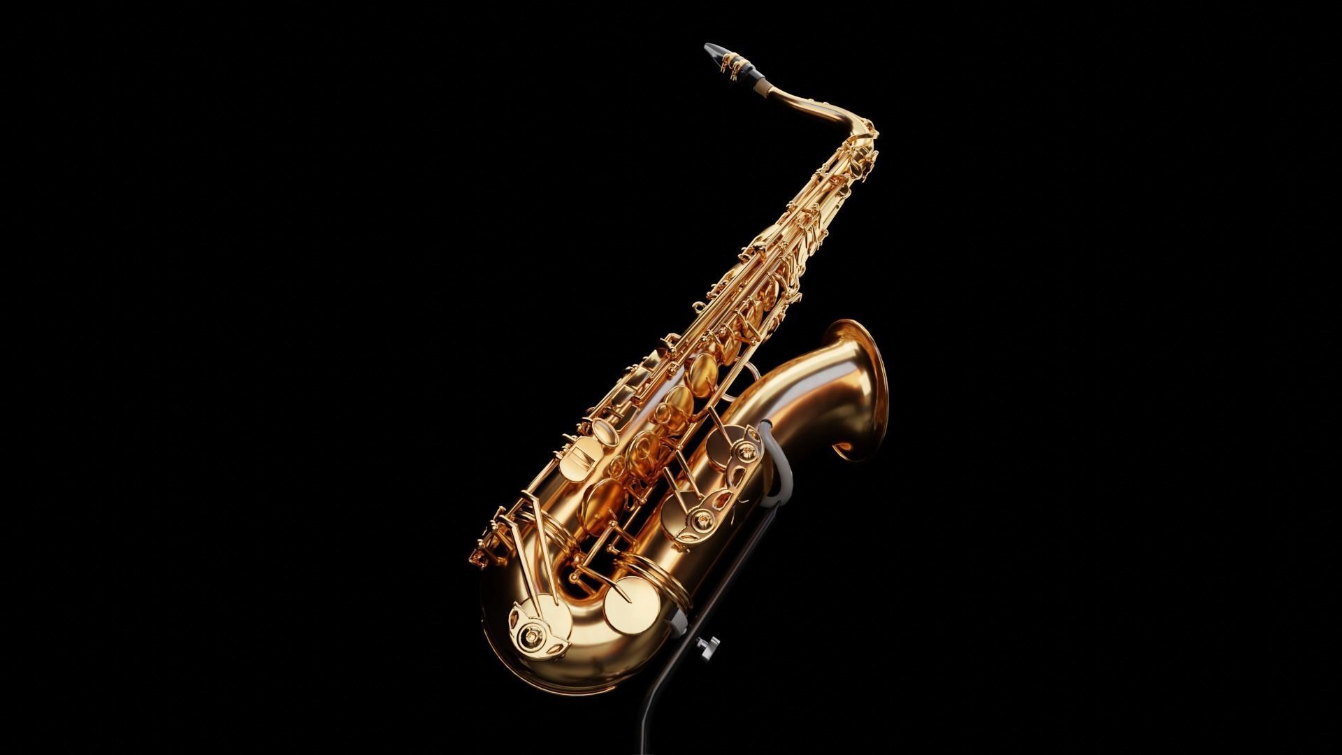 YAMAHA - Alto Sax - Tenor Sax and PSR-E403 Keyboard 3D Model Collection_13