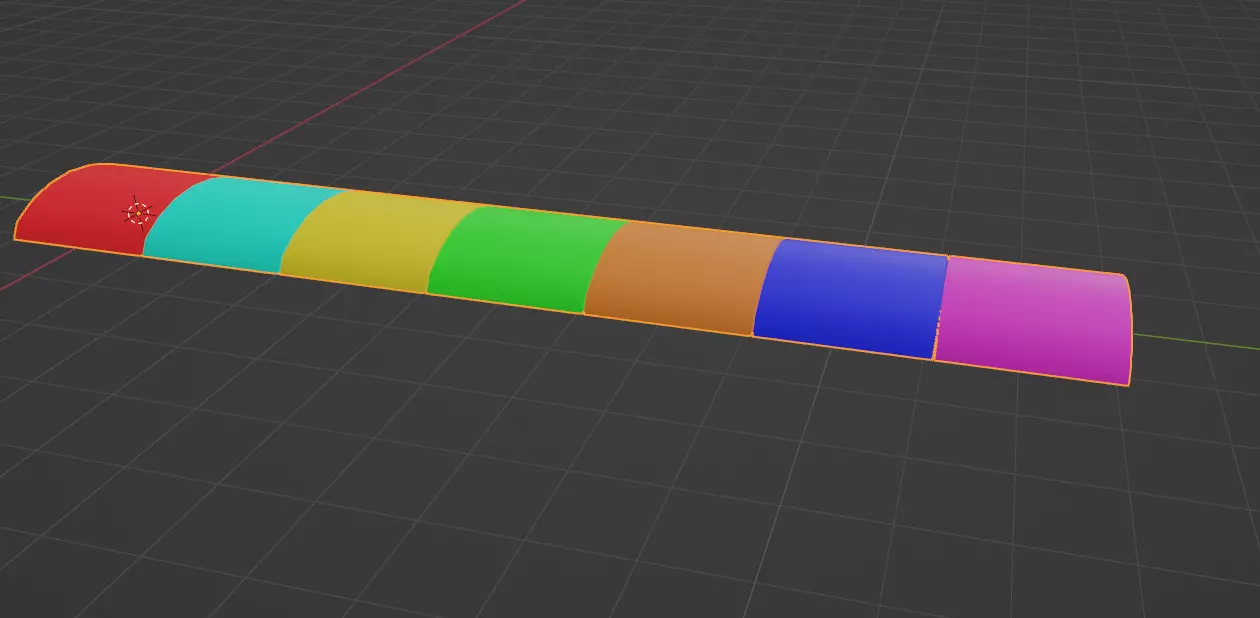 Speed Bump Color Free low-poly 3D model_0