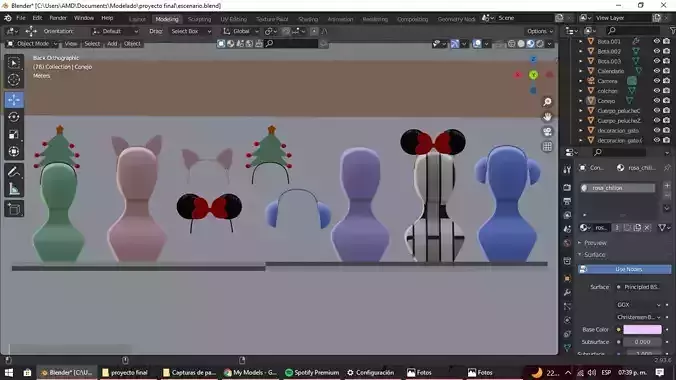 manikin computer screen showing different characters