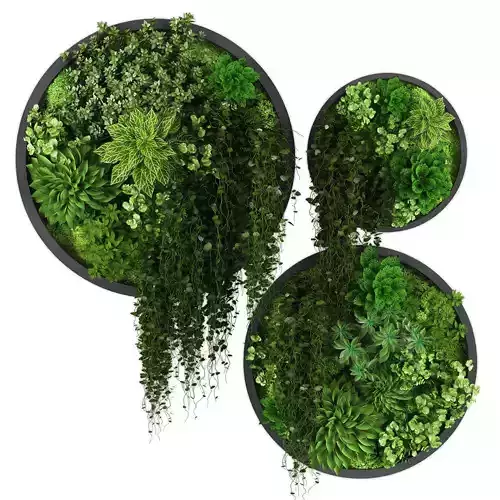 Vertical garden 191 Low-poly 3D model
