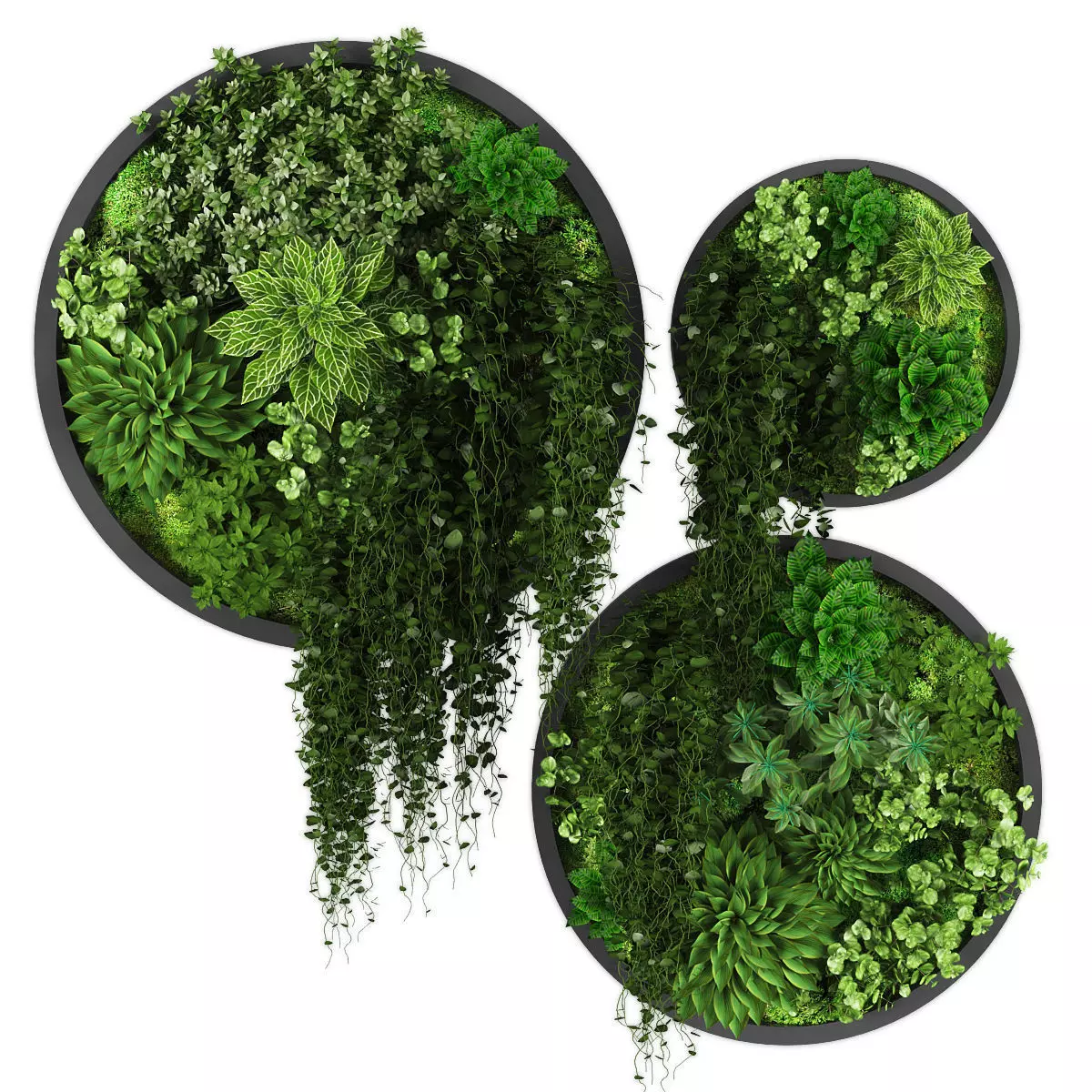 Vertical garden 191 Low-poly 3D model_0