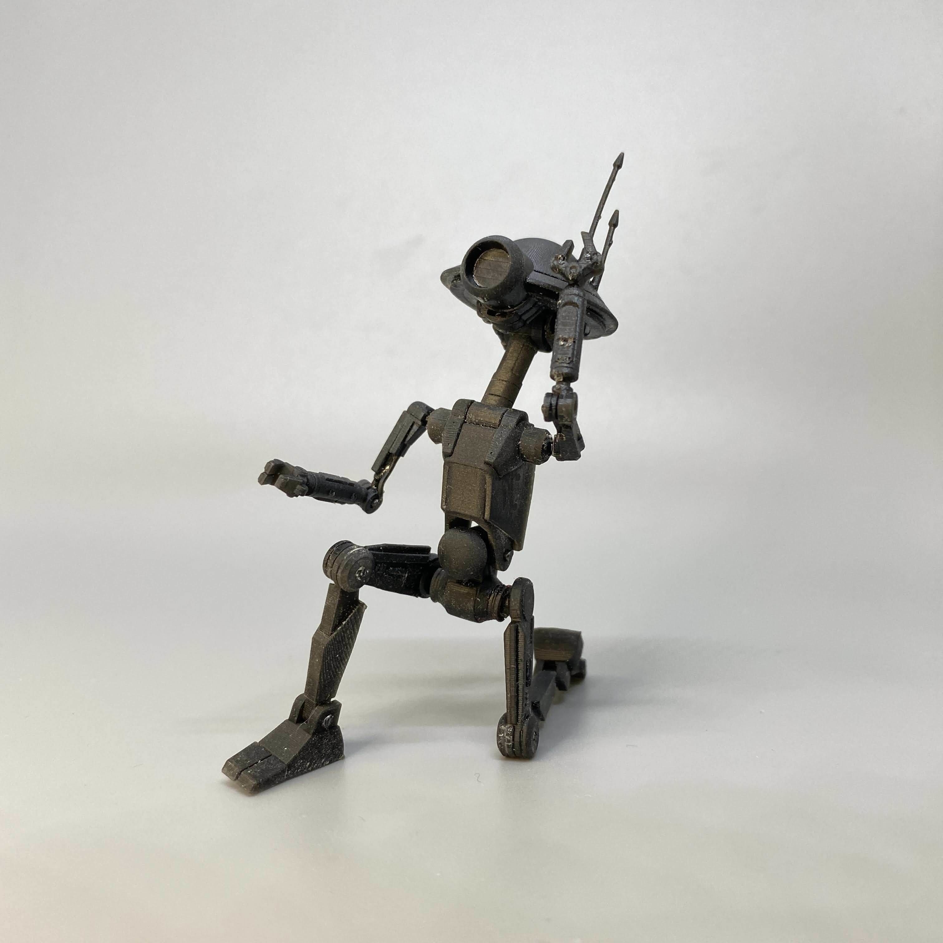 Pit Droid Articulation One12 Scale 3D files 3D print model_4