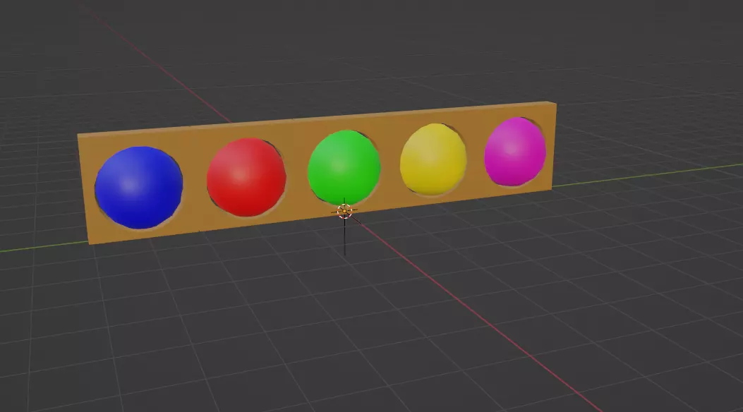 Portal color Free 3D model_0
