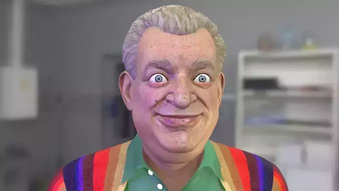 Rodney Dangerfield 3D Head Model