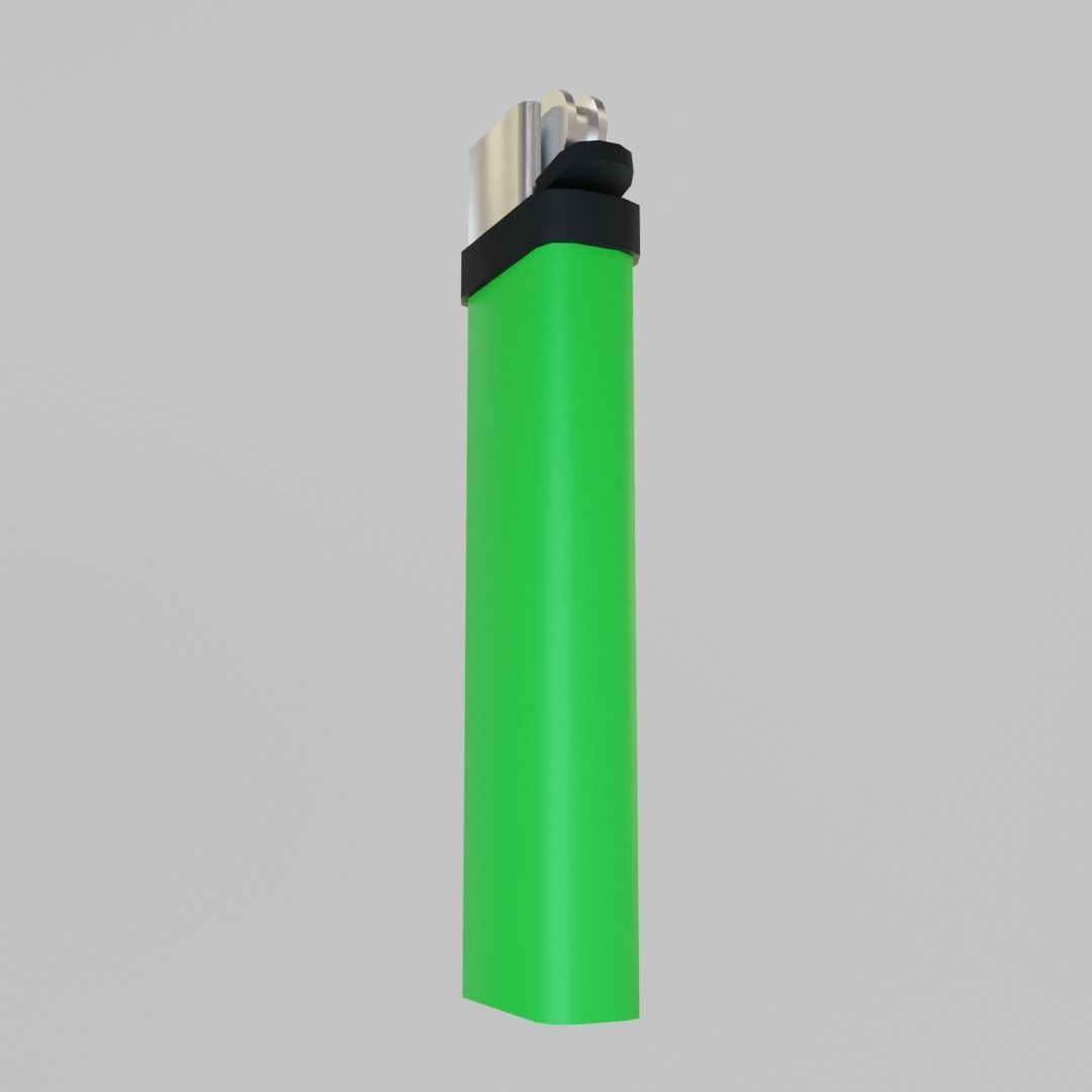 Low-poly Lighter Free low-poly 3D model_5