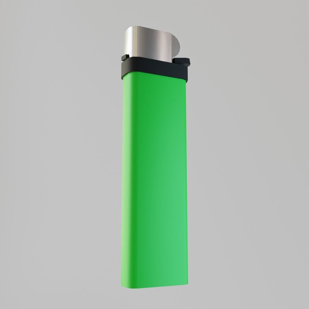 Low-poly Lighter Free low-poly 3D model_4