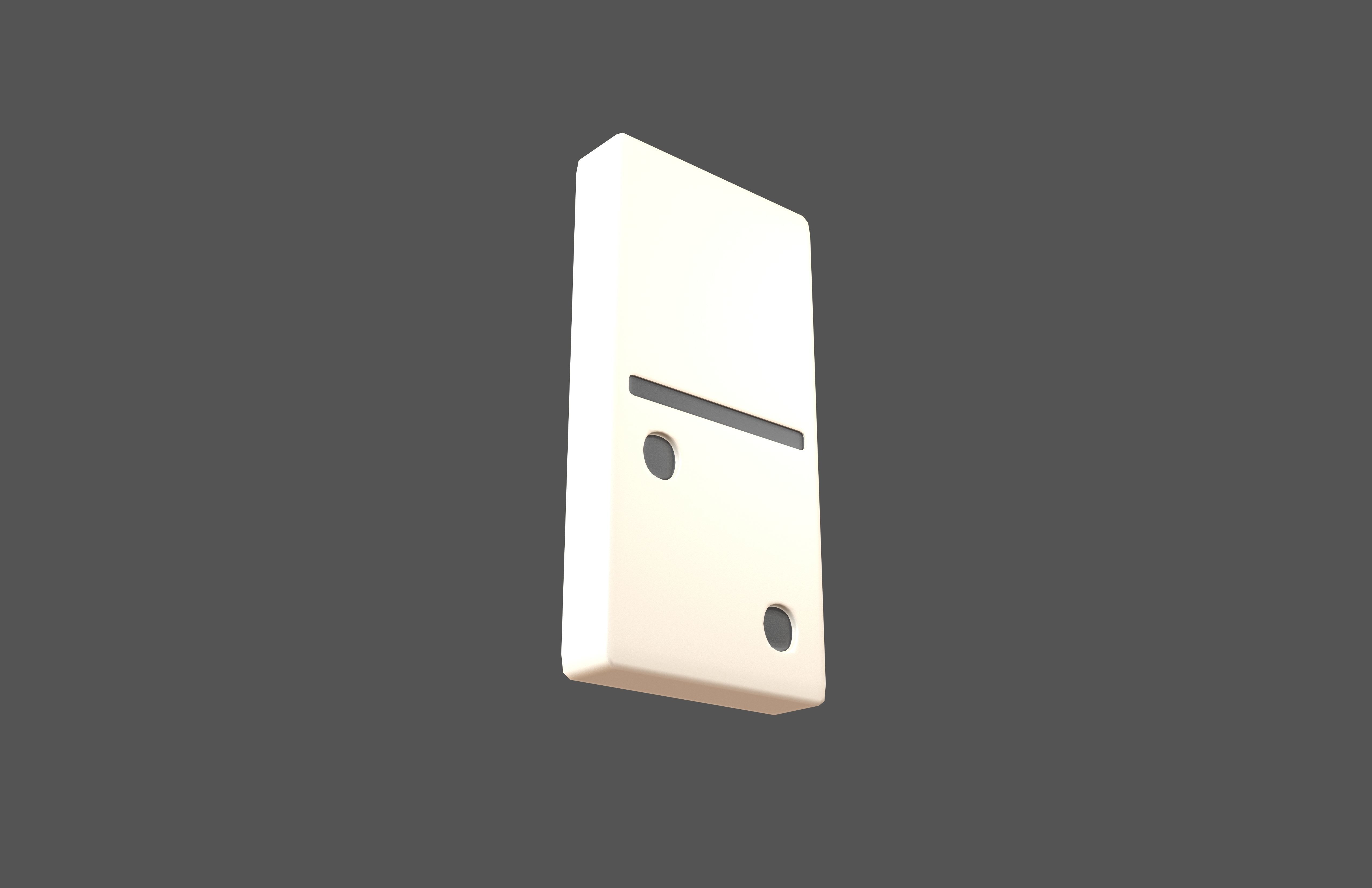 Dominoes V6 Pack 01 Low-poly 3D model_20