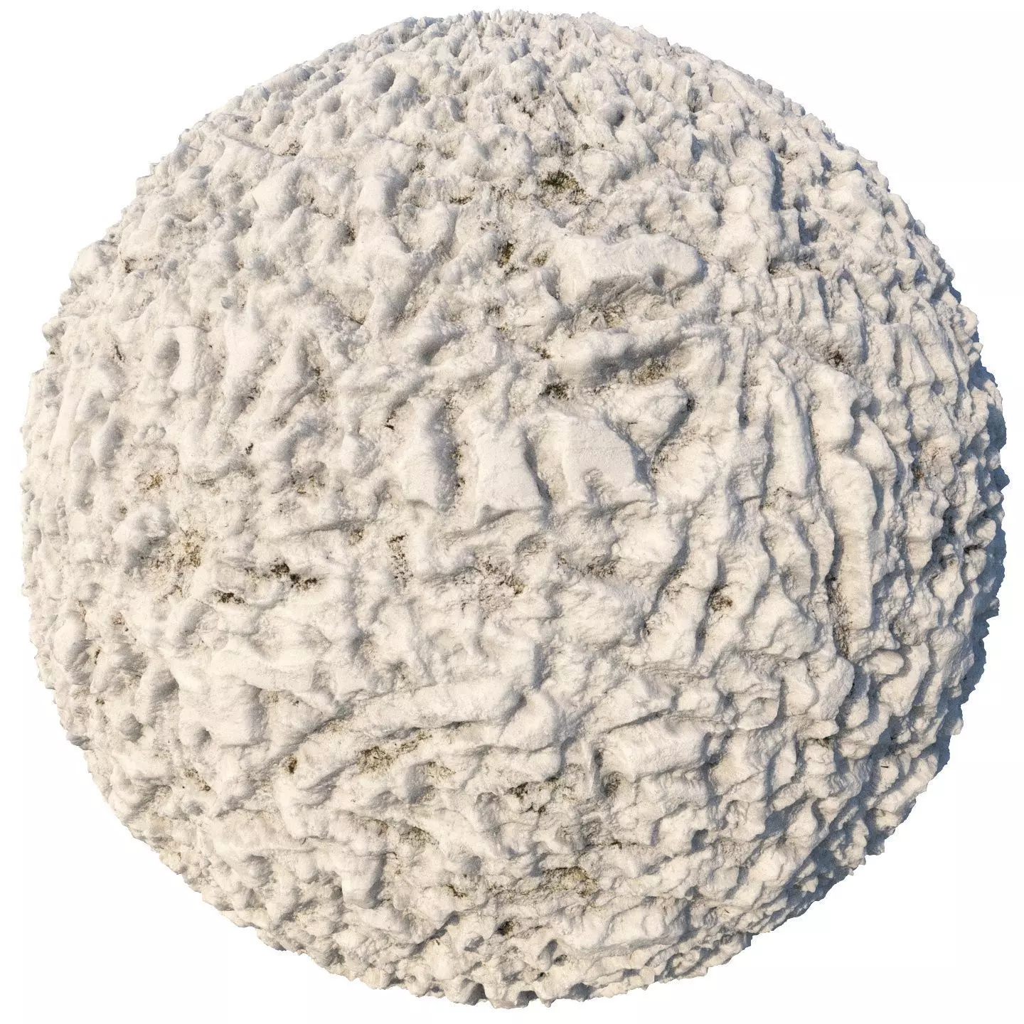 8k seamless snow square material 02 Low-poly 3D model_0