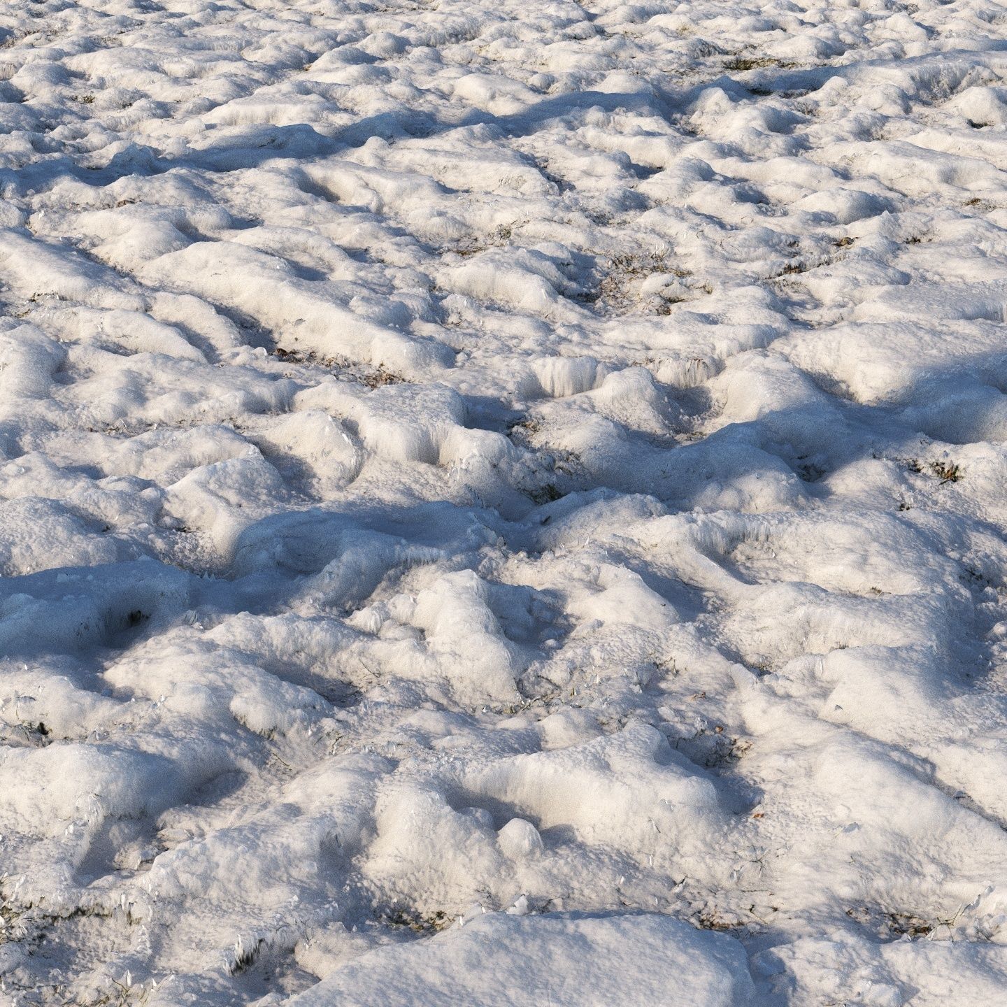 8k seamless snow square material 02 Low-poly 3D model_2