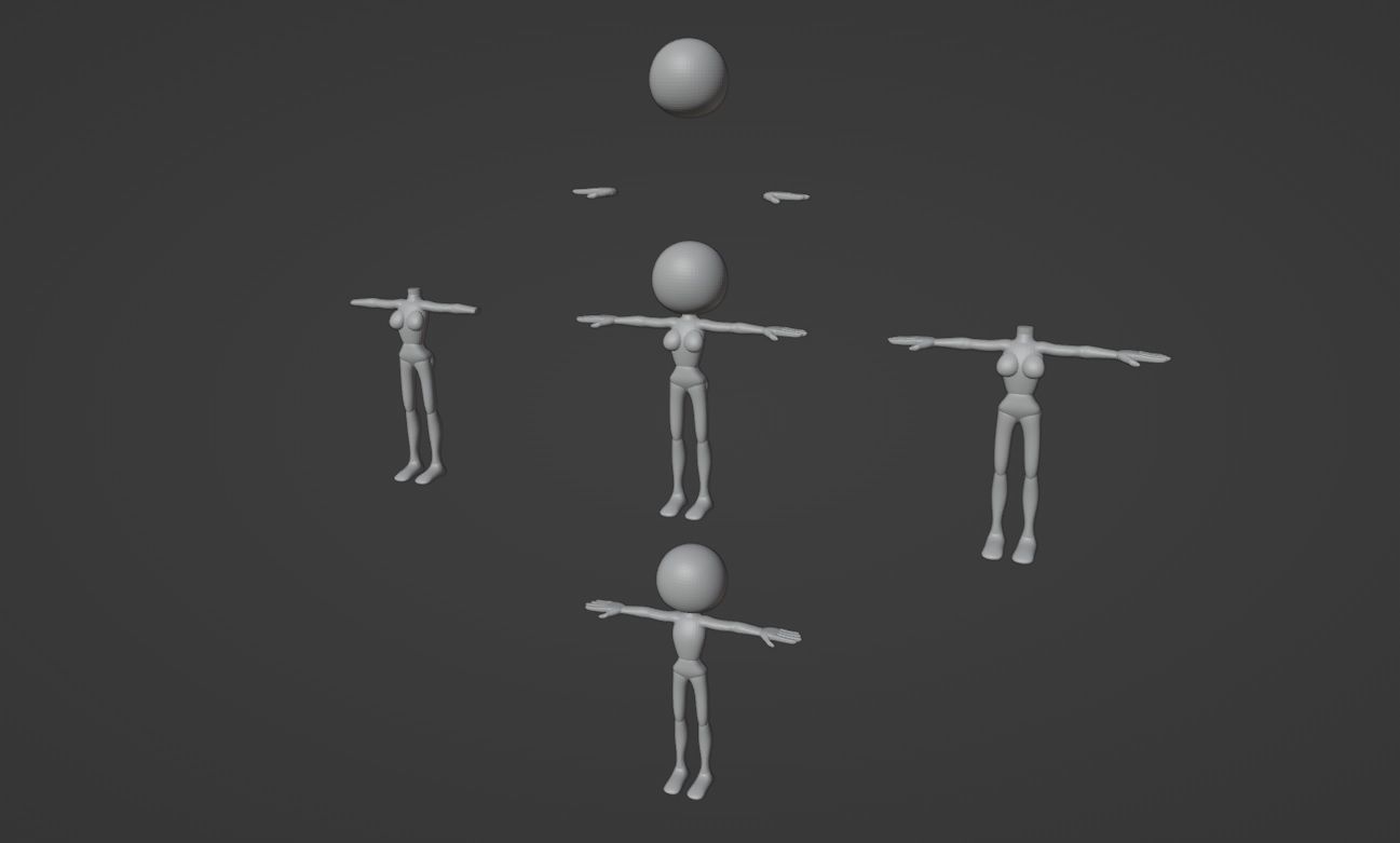 Female Seedrian Base Blockout 3D model_5