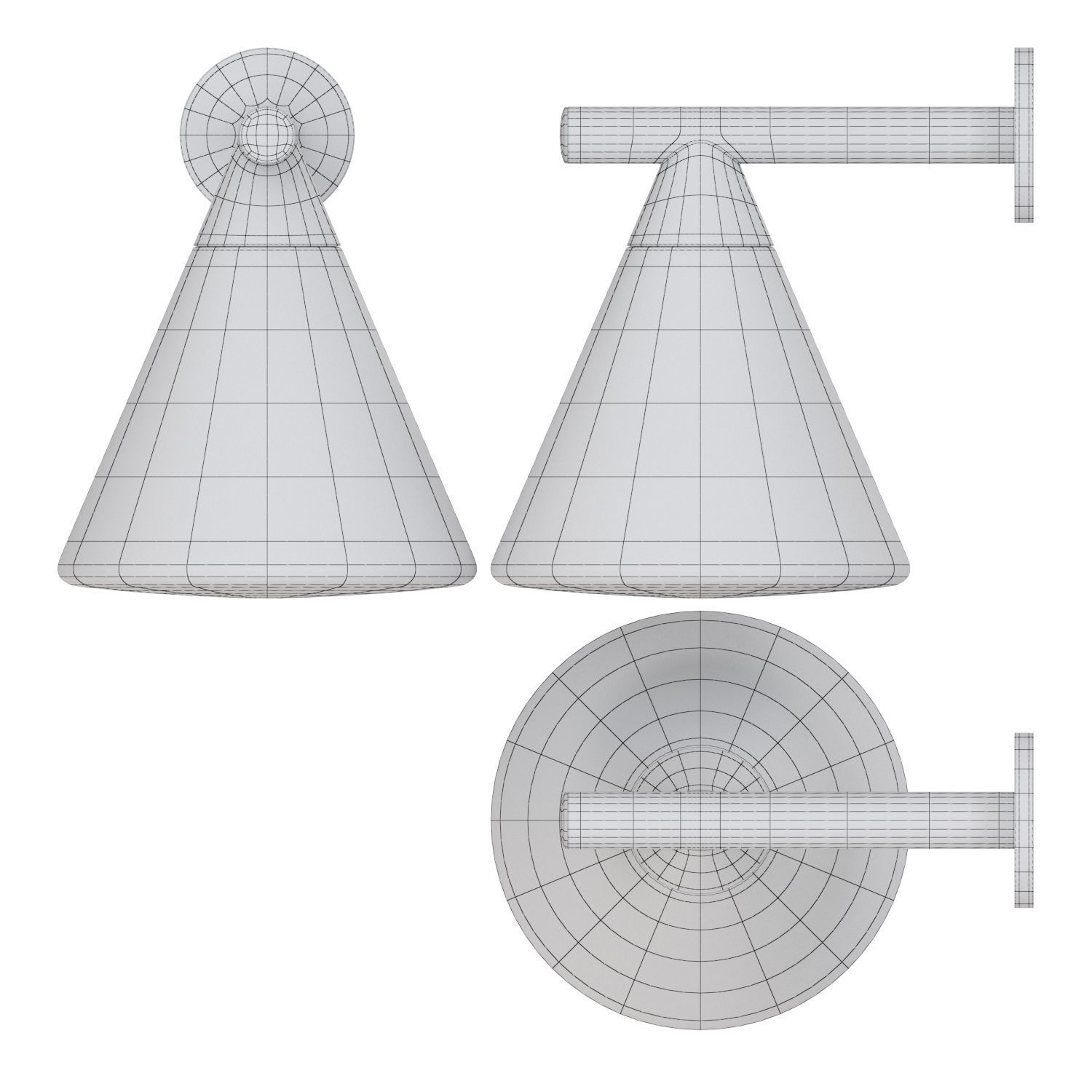 3D wall lamp - AGO Probe Wall Lamp 3D model_2