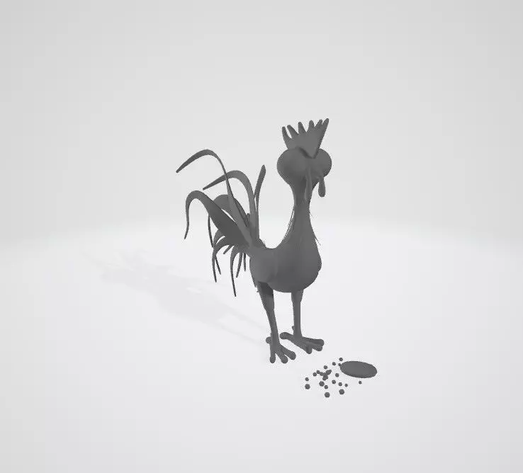 Hei Hei rooster Free 3D model_0