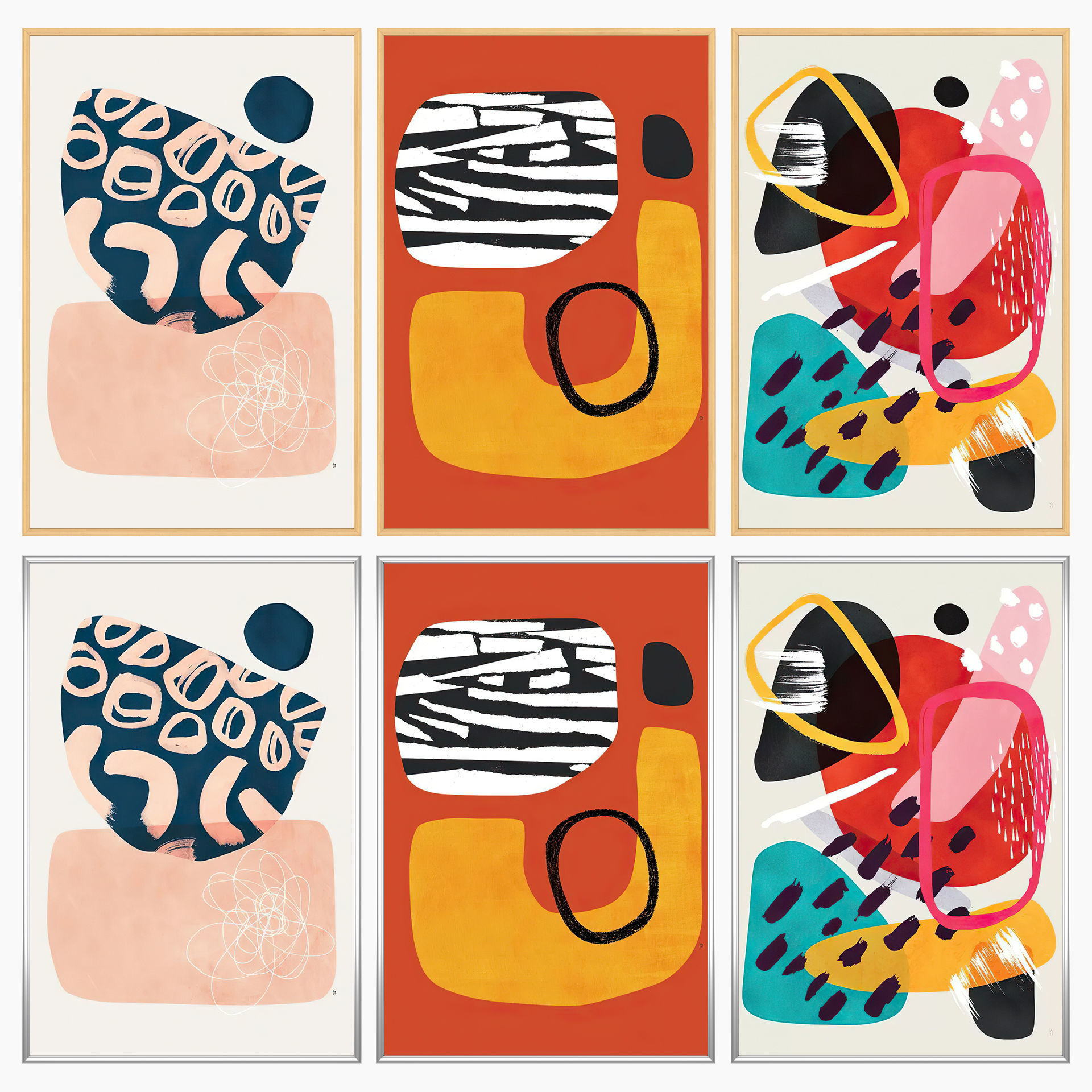 Wall Art Set 3876 3D model_2