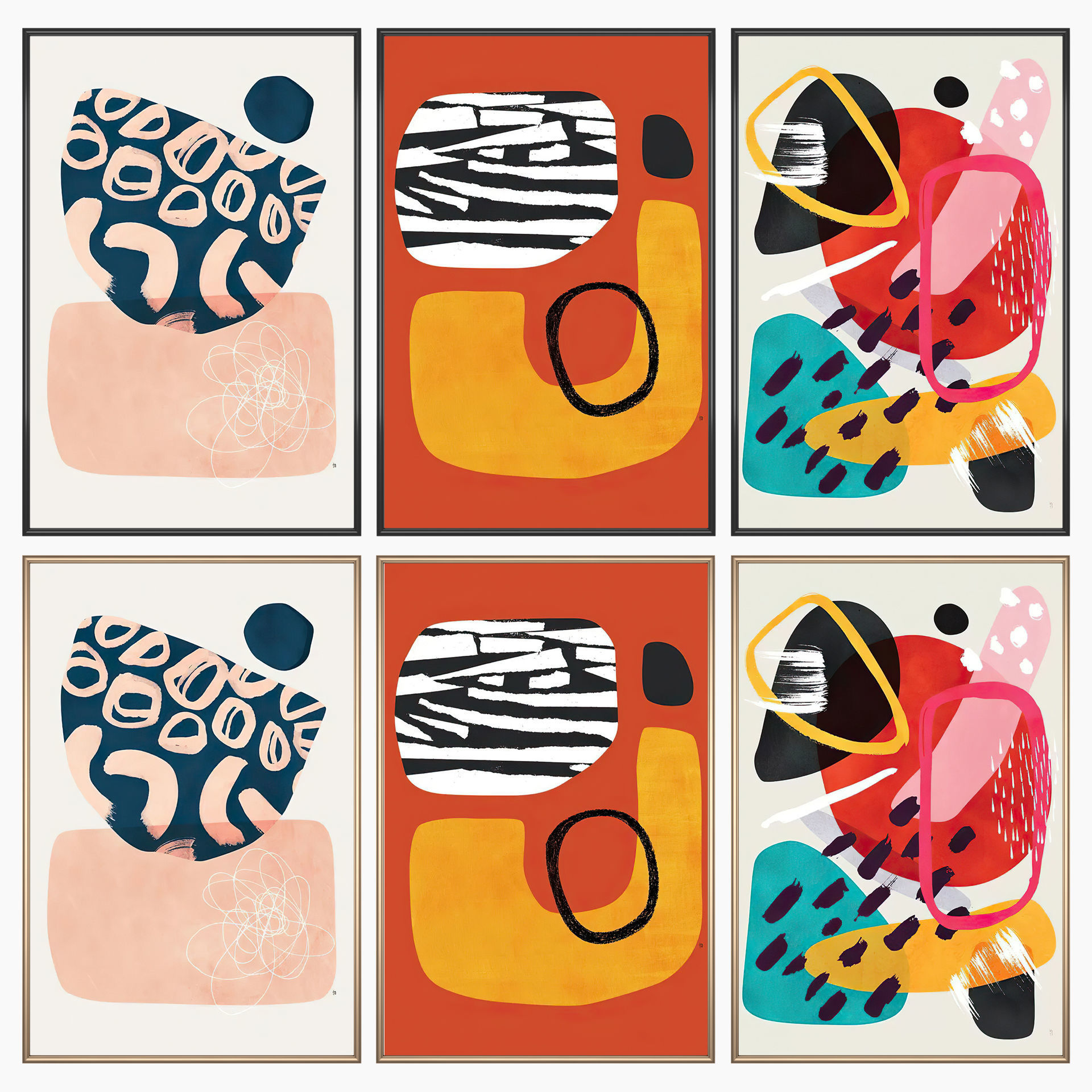 Wall Art Set 3876 3D model_1