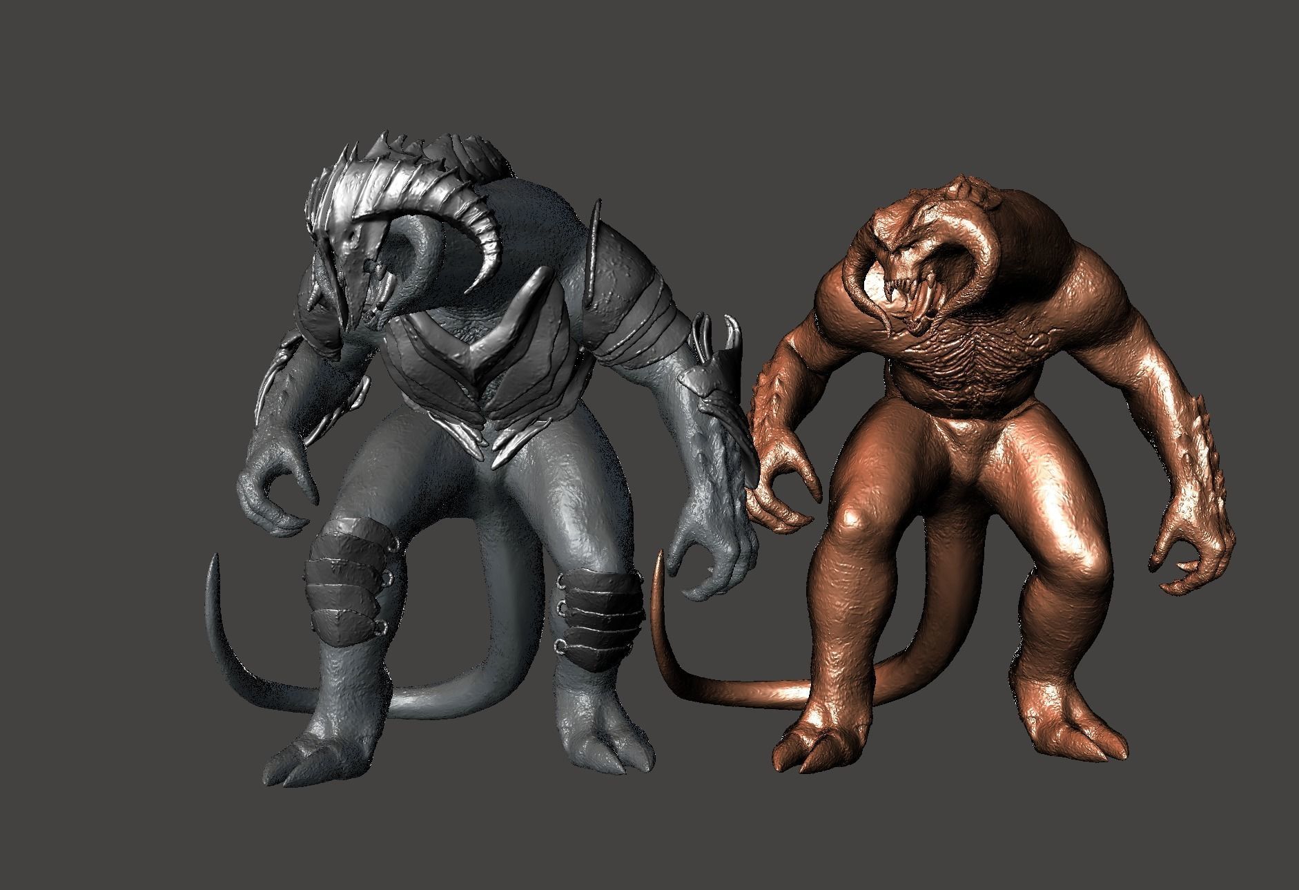 Armored Balrog LOTR Tar Goroth Shadow of War - Hi-Poly STL 3D print model_64