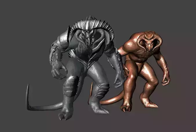 Armored Balrog LOTR Tar Goroth Shadow of War - Hi-Poly STL 3D print model