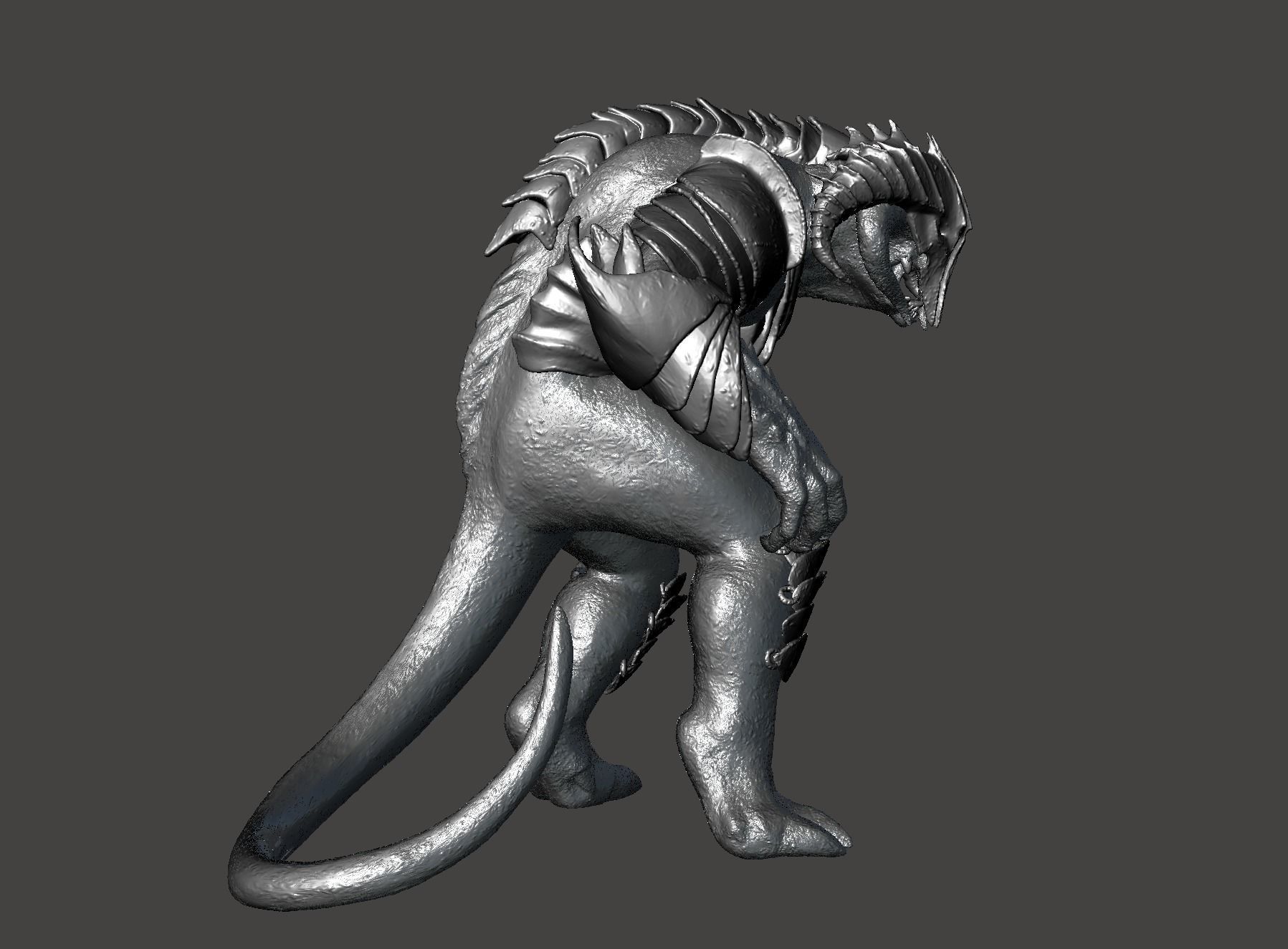 Armored Balrog LOTR Tar Goroth Shadow of War - Hi-Poly STL 3D print model_34