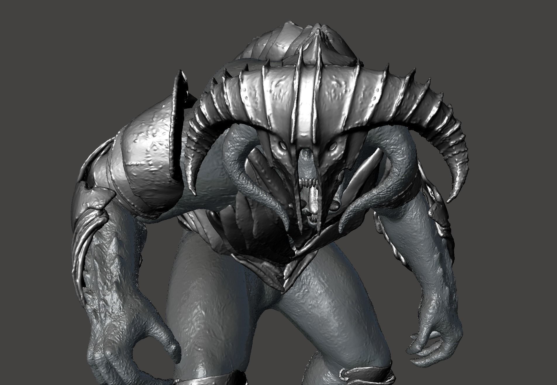 Armored Balrog LOTR Tar Goroth Shadow of War - Hi-Poly STL 3D print model_35
