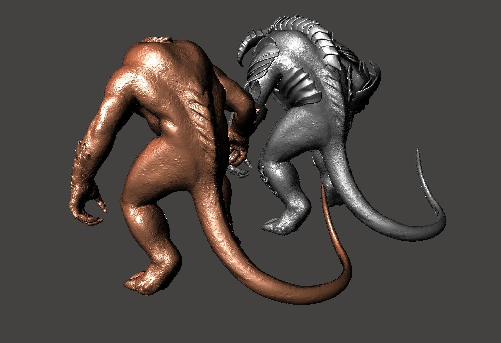 Armored Balrog LOTR Tar Goroth Shadow of War - Hi-Poly STL 3D print model_5