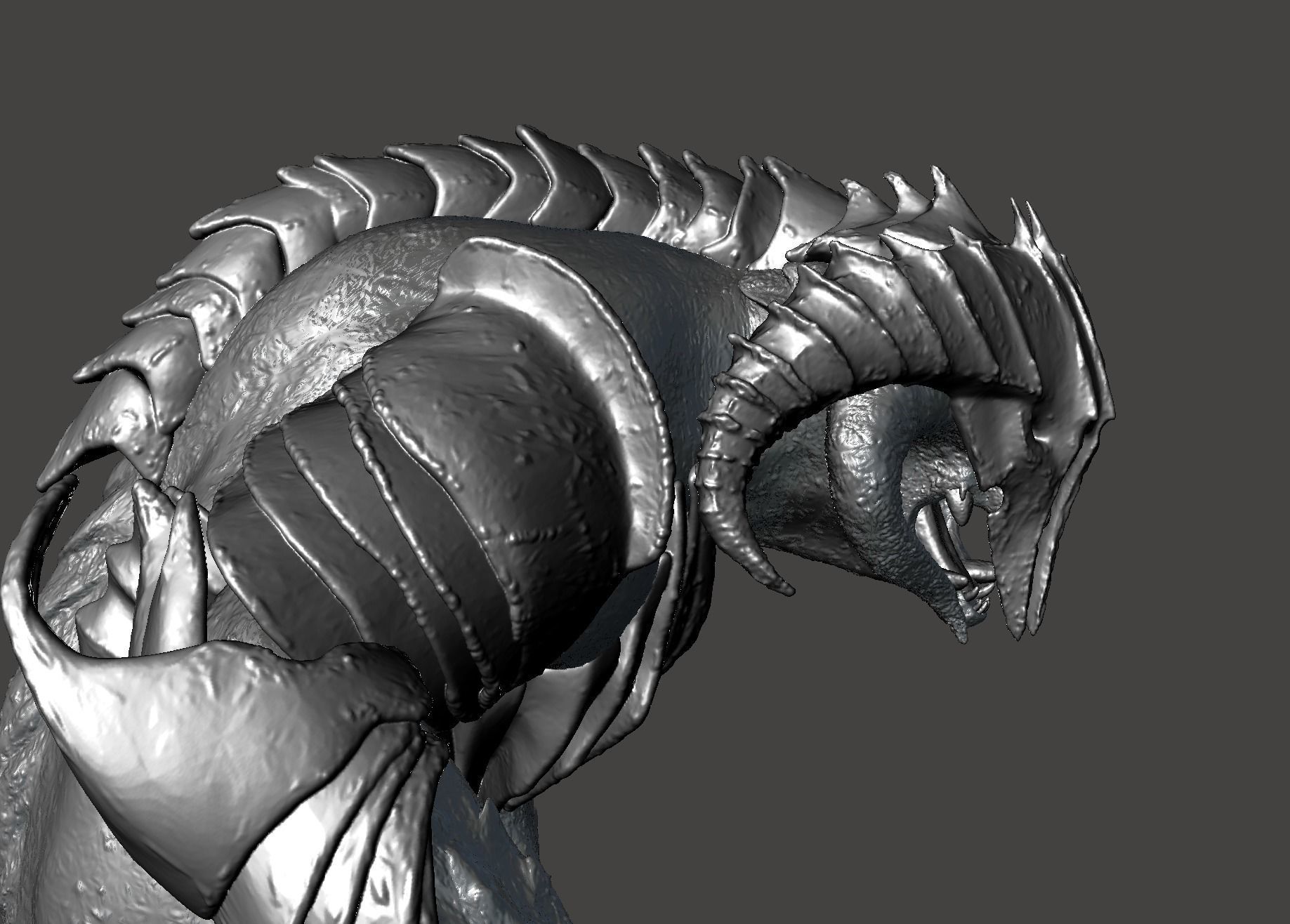 Armored Balrog LOTR Tar Goroth Shadow of War - Hi-Poly STL 3D print model_19