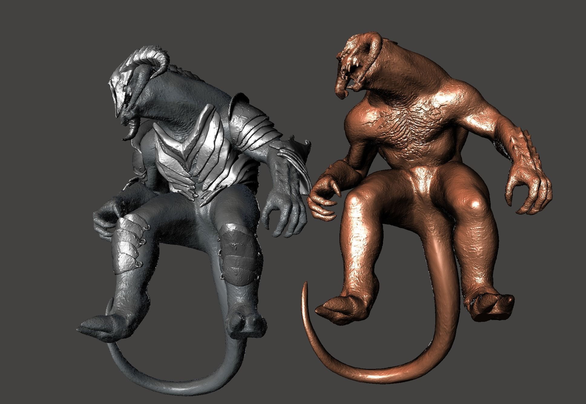 Armored Balrog LOTR Tar Goroth Shadow of War - Hi-Poly STL 3D print model_38