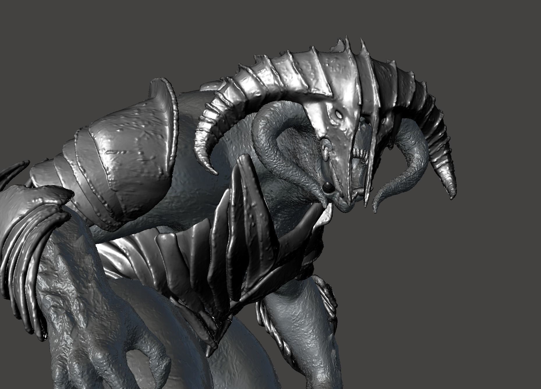 Armored Balrog LOTR Tar Goroth Shadow of War - Hi-Poly STL 3D print model_58