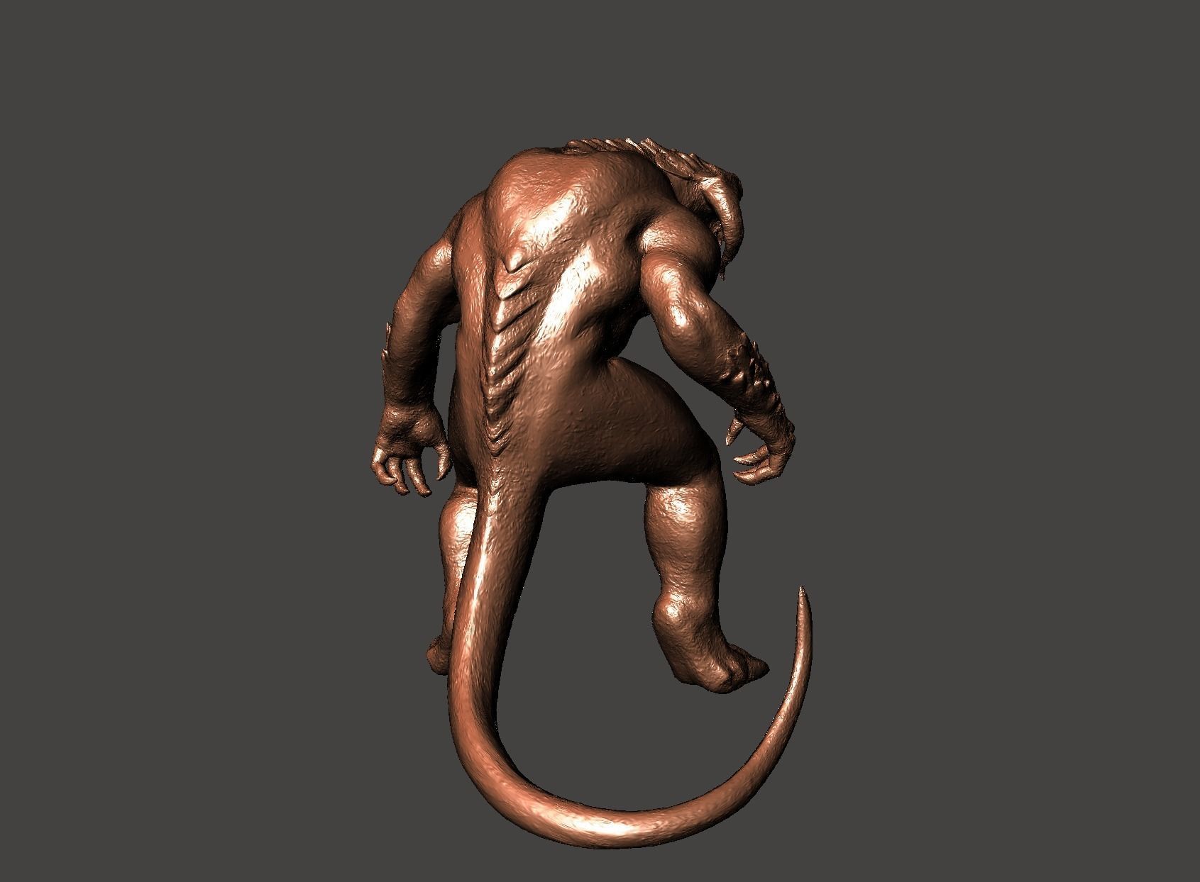 Armored Balrog LOTR Tar Goroth Shadow of War - Hi-Poly STL 3D print model_63