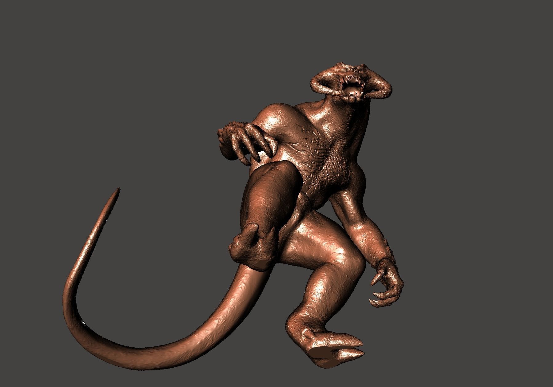 Armored Balrog LOTR Tar Goroth Shadow of War - Hi-Poly STL 3D print model_49