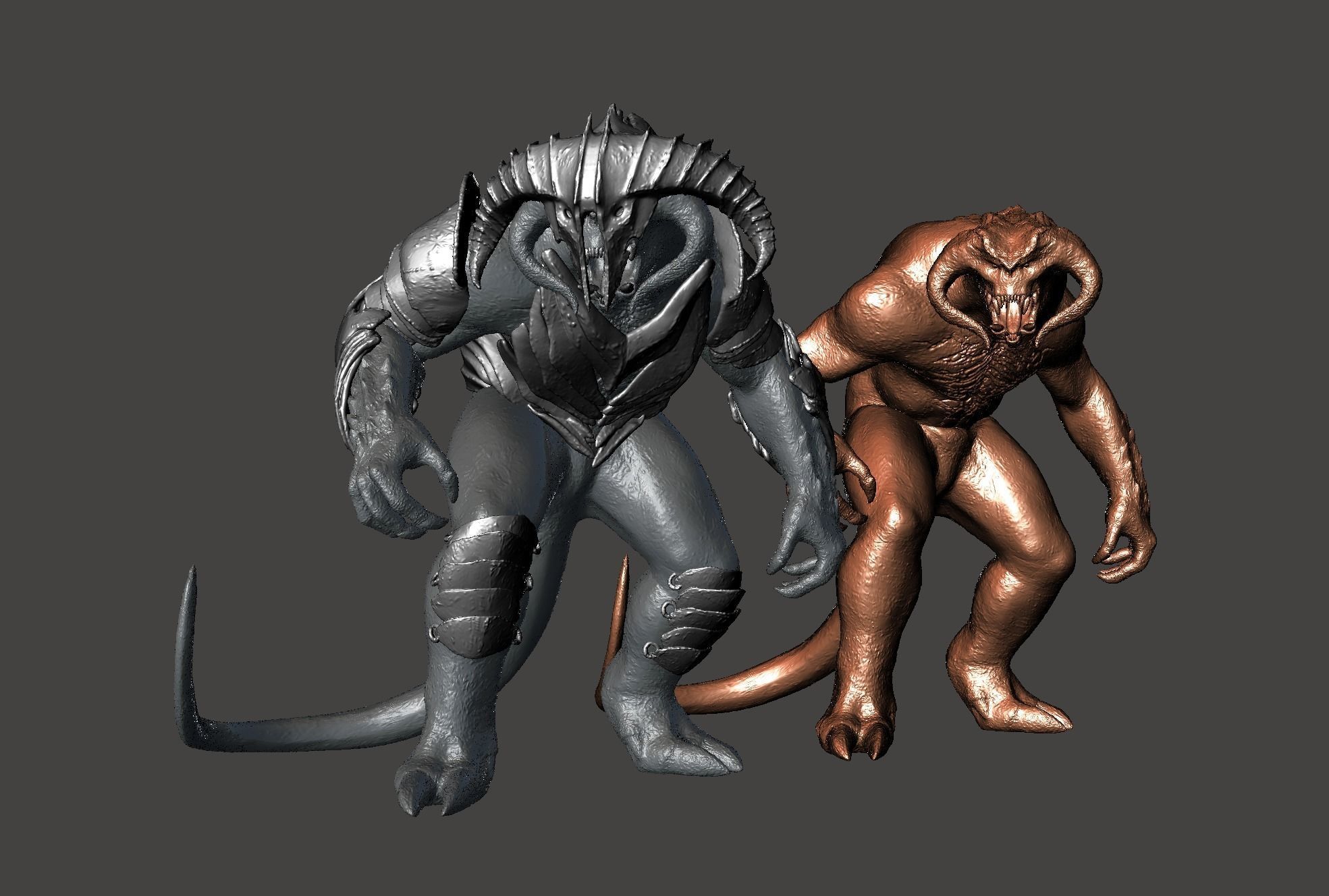 Armored Balrog LOTR Tar Goroth Shadow of War - Hi-Poly STL 3D print model_51