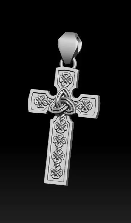 THE CELTIC CROSS PENDANT JEWELLERY 3D print model