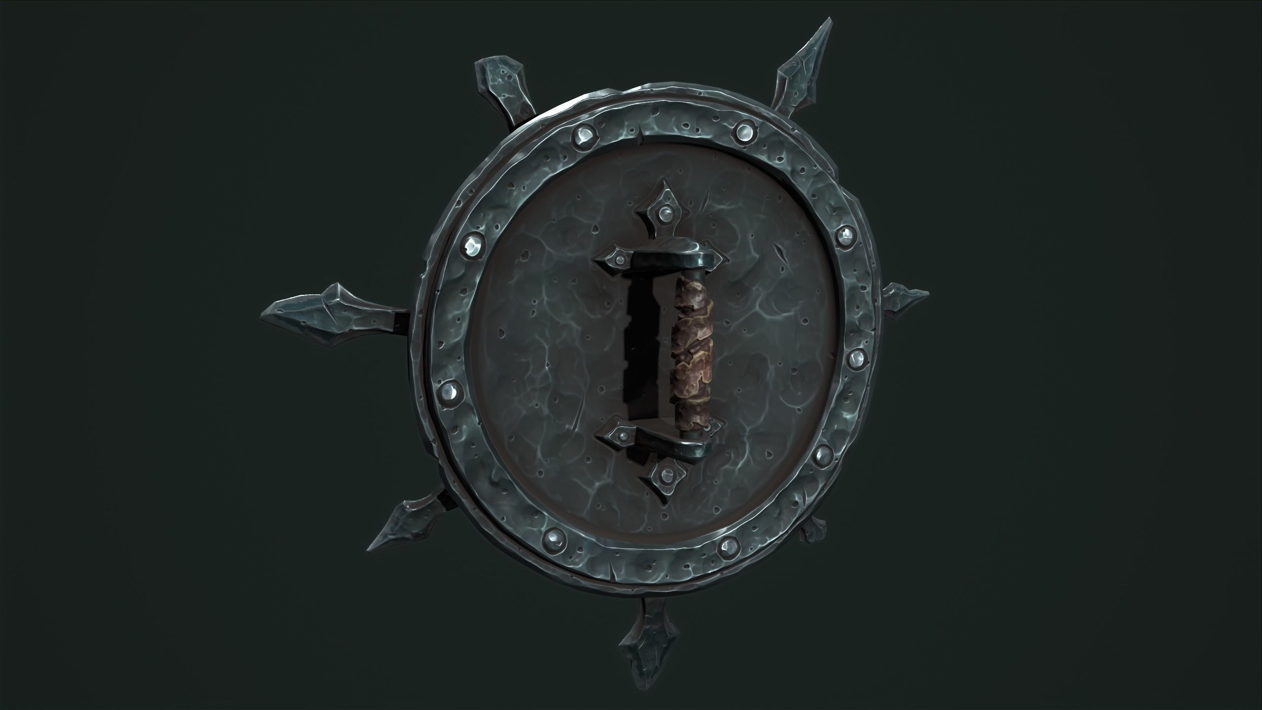 Fantasy undead weapons Low-poly 3D model_18